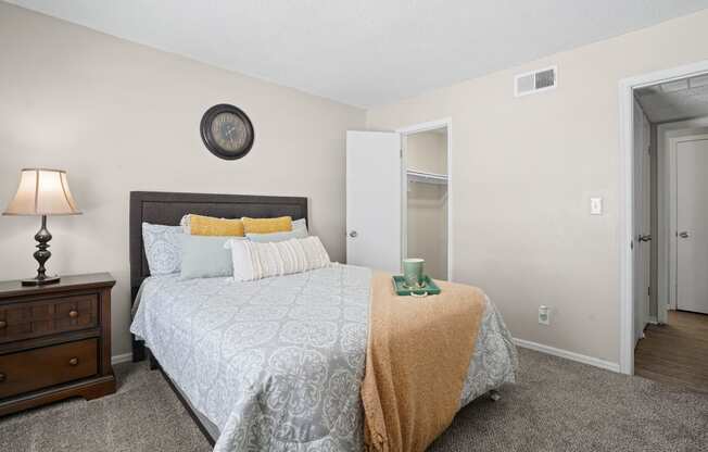 the preserve at ballantyne commons bedroom with bed