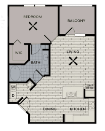 1 bed, 1 bath, 785 sqft, $1,280