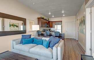 Velo on the Boulevard living room, Weidner Real Estate Properties