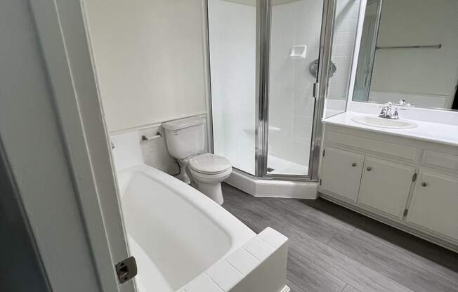 Bathroom with Bathtub and Separate Shower