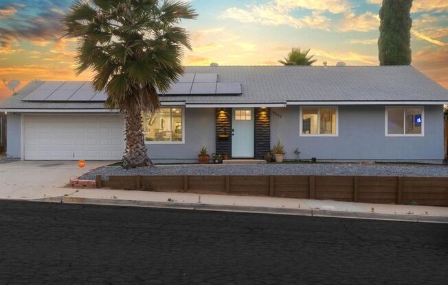 Furnished Charming 3-Bedroom Home with Pool and Scenic Views in El Cajon