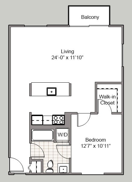 1 bed, 1 bath, 759 sqft, $1,850, Unit 301