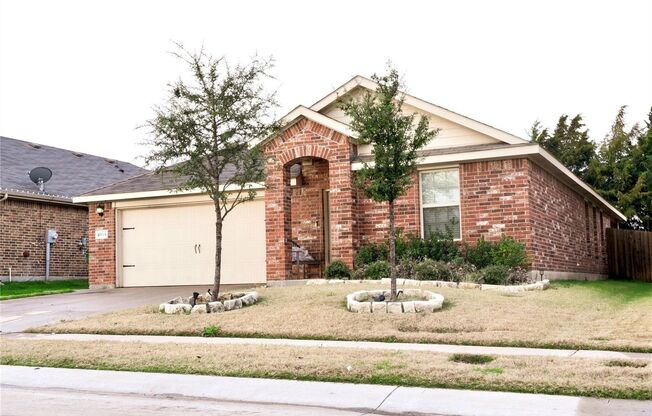 2 car garage with lighting, granite countertops. Backyard includes a custom extended concrete patio perfect for gatherings