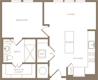 1 bed, 1 bath, 577 sqft, $1,785