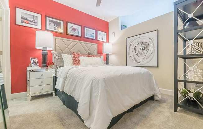 Red Bedroom at Link Apartments® West End, South Carolina
