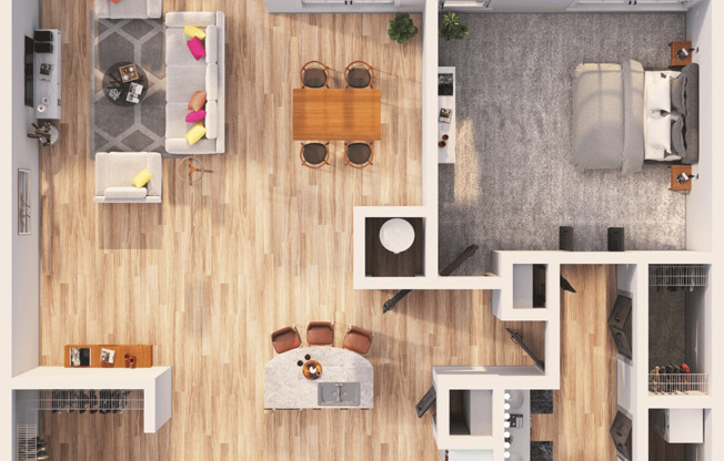 1 bed, 1 bath, 1,072 sqft, $1,760, Unit 4506