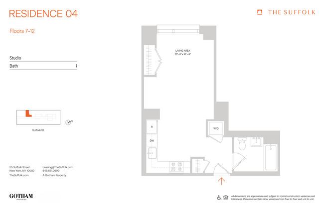 Studio, 1 bath, $5,395, Unit 706