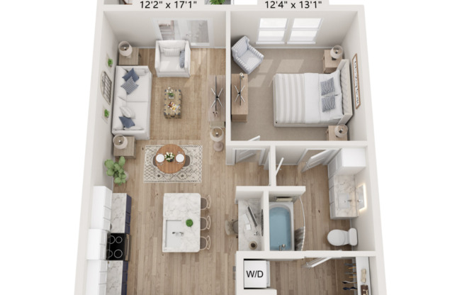 1 bed, 1 bath, 723 sqft, $1,495