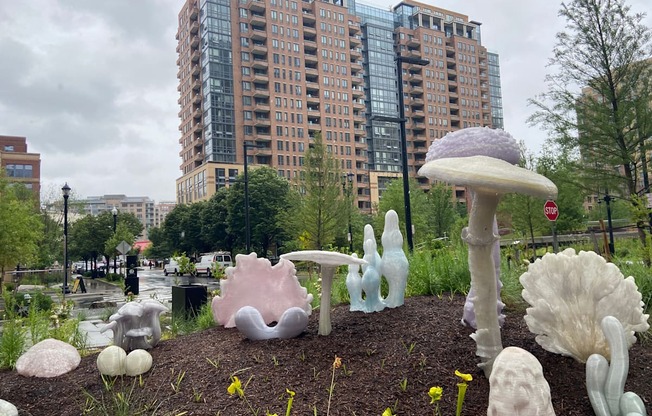 Art installation at Met Park Amazon at The Millennium, Virginia, 22202