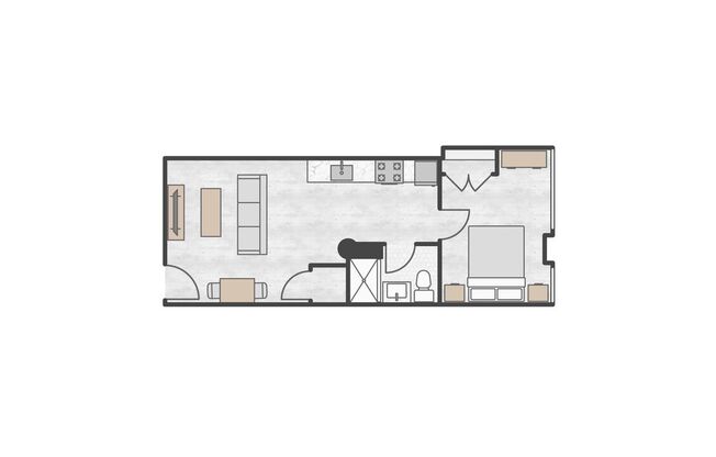 1 bed, 1 bath, 825 sqft, $1,950, Unit 531