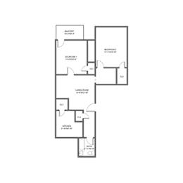 2 beds, 1 bath, 780 sqft, $1,950