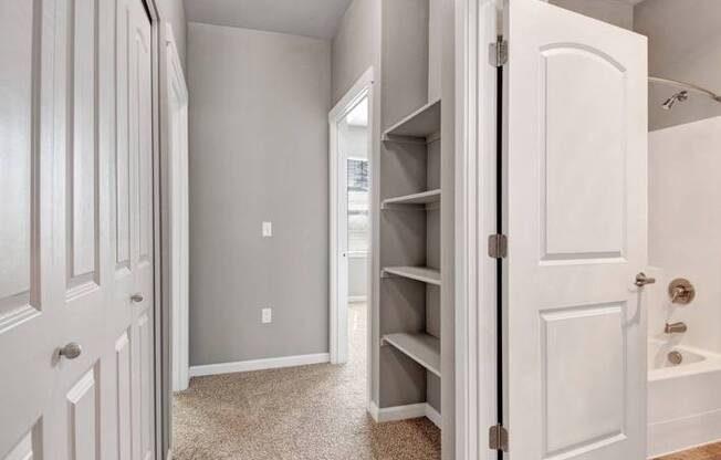 Bathroom with Extra Cabinet Space | Tualatin OR Apartments | River Ridge