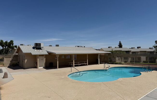 3 Bedroom Townhouse with a 2 car garage and a middle courtyard area