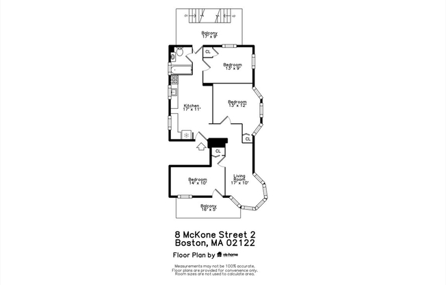 3 beds, 1 bath, 1,000 sqft, $2,500, Unit 2