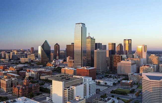 Aerial View Of The City at Berkshire Auburn, Dallas TX 75248