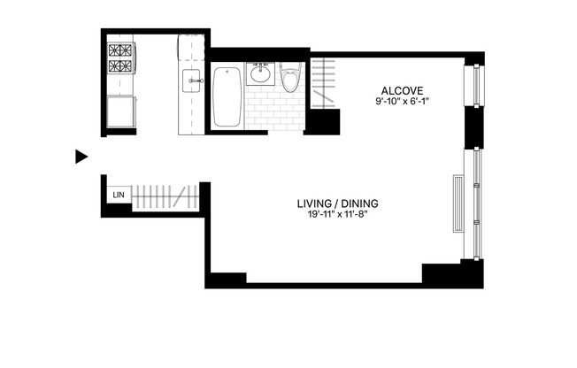 Studio, 1 bath, $3,103, Unit 323