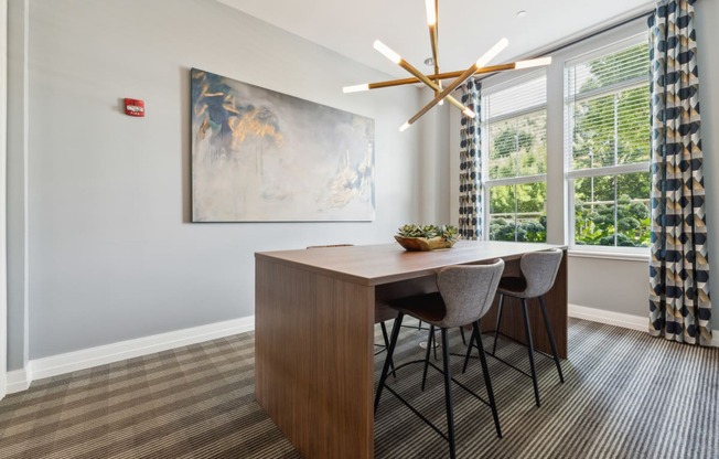 Conference room with TV