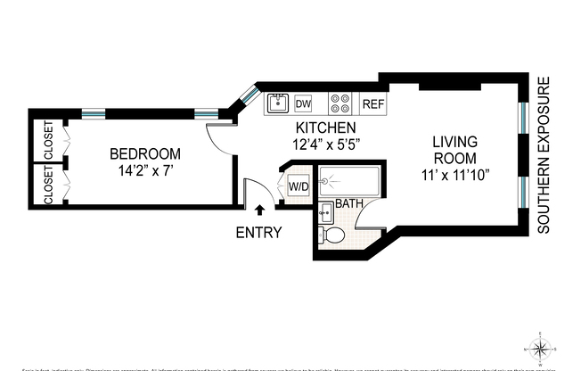 1 bed, 1 bath, $3,395, Unit 4FE