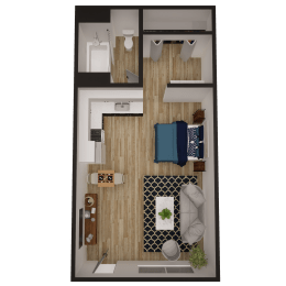 Studio, 1 bath, 350 sqft, $999