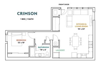 1 bed, 1 bath, 732 sqft, $1,595, Unit 2602-001