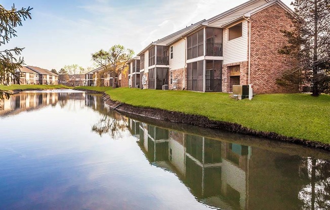 Lake view apartments at Bexley Village, Greenwood