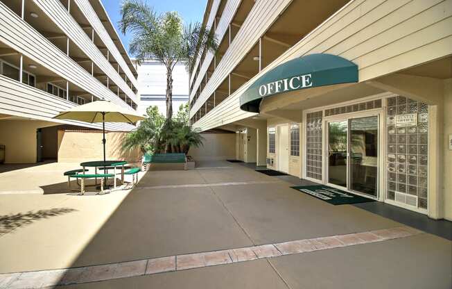 Rental Office Exterior View at Courtyard, California