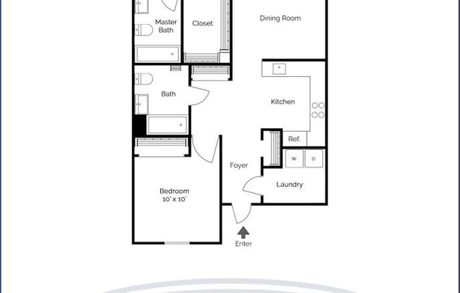 2 beds, 2 baths, 1,200 sqft, $2,384, Unit 0309