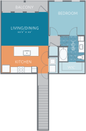 1 bed, 1 bath, 879 sqft, $2,020