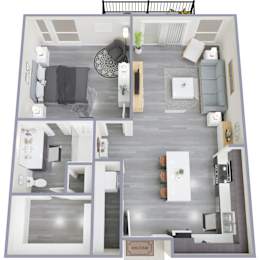1 bed, 1 bath, 780 sqft, $1,855