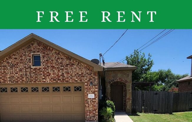 3 Weeks Free Rent 3/2/2  Off HWY 46/ No Carpet / Interior Washer & Dryer Connections / Pergola / Fenced in Backyard / CISD