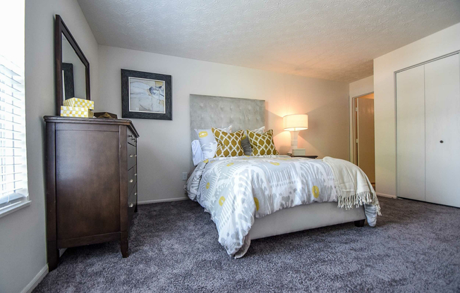 Experience comfort and elegance in this beautifully designed bedroom.