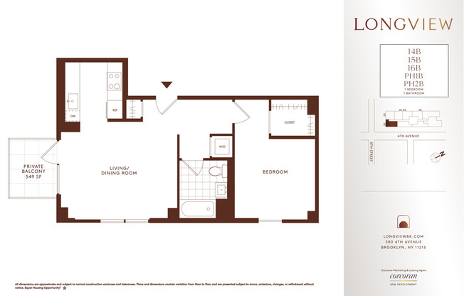 1 bed, 1 bath, $5,125, Unit 15B