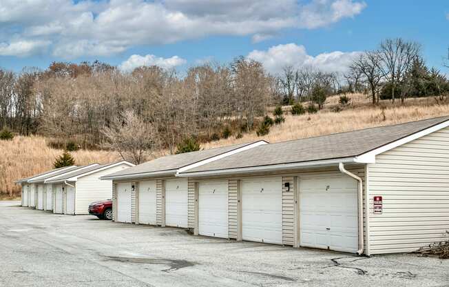 Detached Garages at CoppperCreek Apartments in Council Bluffs, IA