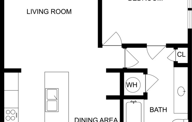 1 bed, 1 bath, 872 sqft, $1,555