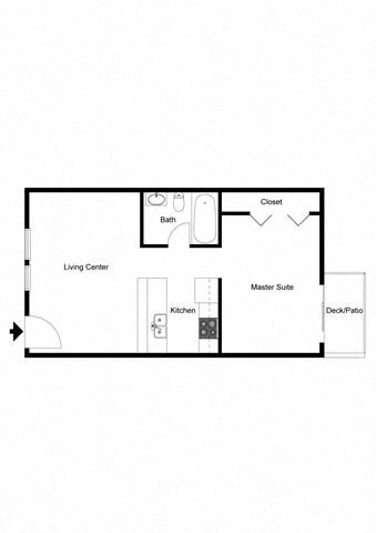 1 bed, 1 bath, 512 sqft, $975