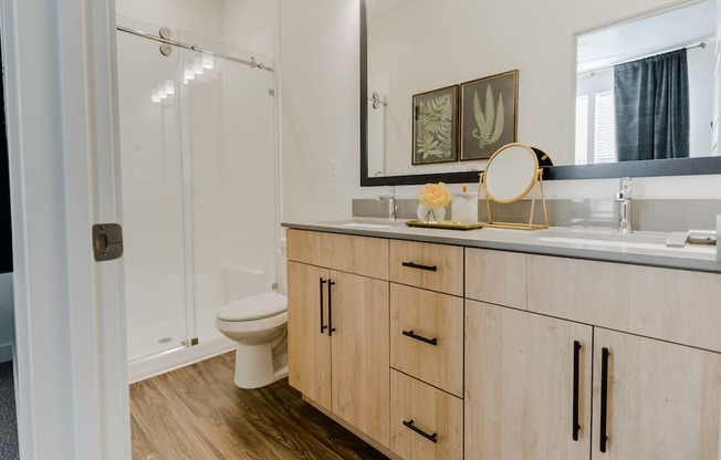 Main Bathroom with Walk-In Shower at Parc at Day Dairy Apartments and Townhomes, Draper, UT