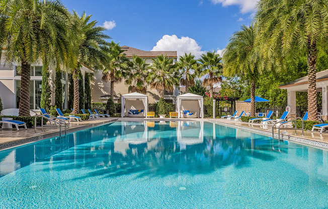 Sancerre at Sand Lake apartments resort inspired swimming pool