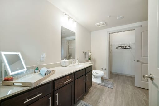 a bathroom with a toilet and a sink