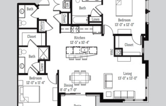 2 Bed / 2.5 Bath on Madison's West Side