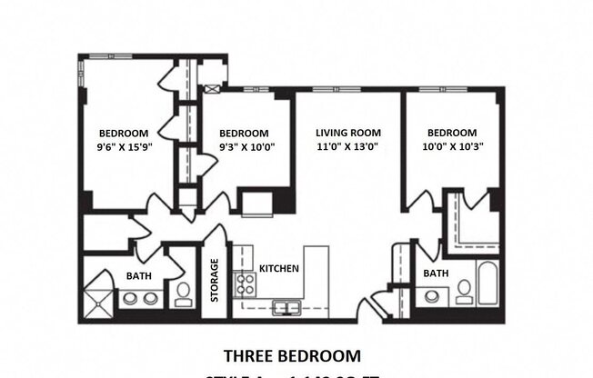 3 beds, 2 baths, 1,142 sqft, $3,695