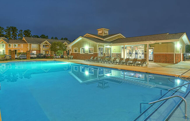 pool at apartment clubhouse