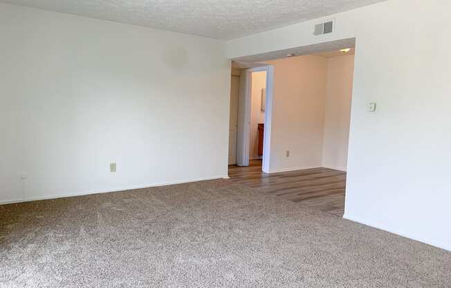 Spacious living room at Waterstone Place Apartments in Indianapolis, IN 46229