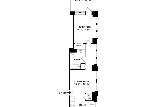 1 bed, 1 bath, 718 sqft, $3,115, Unit C-1008