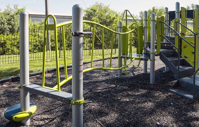 playground equipment at apartment complex