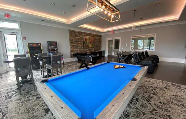 Game Room at The Oasis at Highwoods Preserve, Tampa, FL, 33647