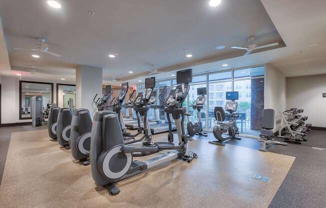 Cardio Equipment in Fitness Center at The Ridgewood by Windsor, 4211 Ridge Top Road, VA