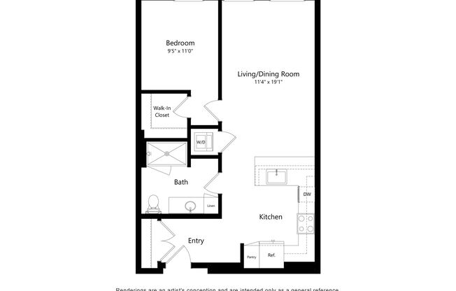 1 bed, 1 bath, 749 sqft, $1,980, Unit 815