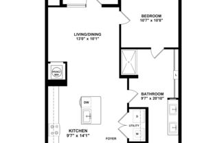 1 bed, 1 bath, 750 sqft, $1,274