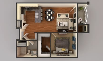 1 bed, 1 bath, 766 sqft, $1,365