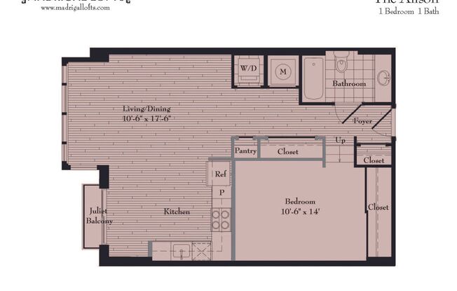 1 bed, 1 bath, $2,500